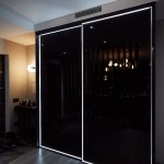 sliding wardrobe with lighting decor