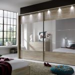 sliding wardrobe with lighting decor photo