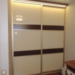 sliding wardrobe with lighting interior