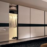 sliding wardrobe with lighting photo interior