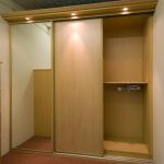 sliding wardrobe with lighting design ideas