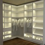 sliding wardrobe with lighting photo options