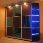 sliding wardrobe with lighting types of ideas