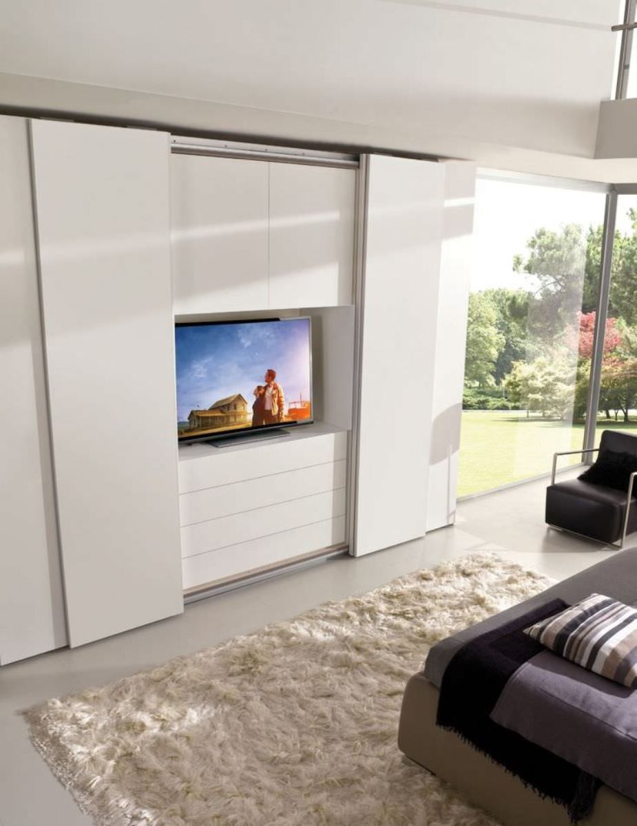 wardrobe with TV photo design