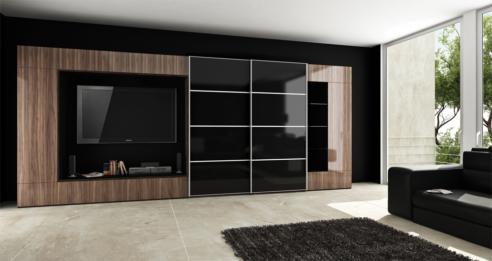 wardrobe with tv design ideas