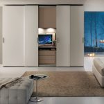 wardrobe with TV decoration photo