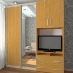 wardrobe with TV decoration