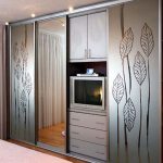 wardrobe with TV design ideas