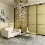 sliding wardrobe in the interior photo decoration