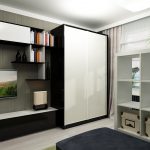 sliding wardrobe in the interior design ideas