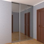 built-in wardrobe in the hallway