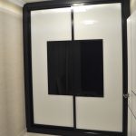 built-in wardrobe black and white