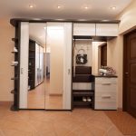 built-in wardrobe brown