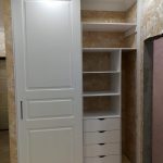 built-in wardrobe with shelves