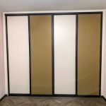 beige built-in wardrobe