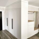 built-in wardrobe made of plasterboard