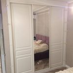 built-in wardrobe in the bedroom