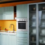 oven cabinet photo decoration