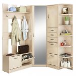 corner wardrobe with mirror