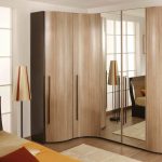 corner wardrobe with mirror