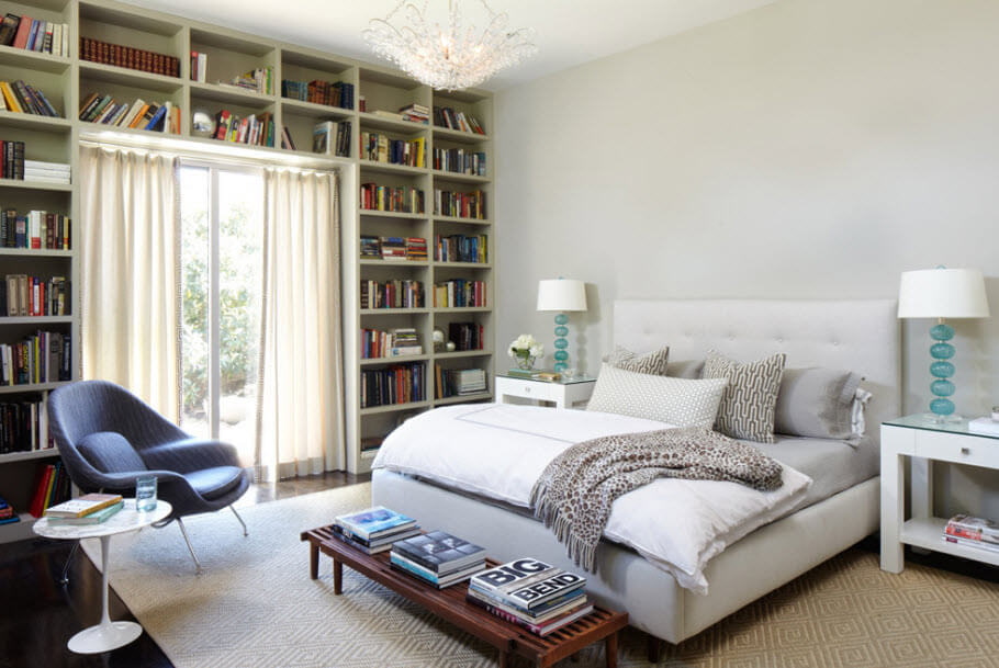 wardrobe around the window shelving