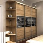 wardrobe with a city landscape