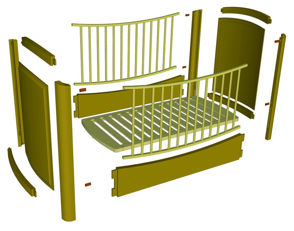 collection of beds with a pendulum