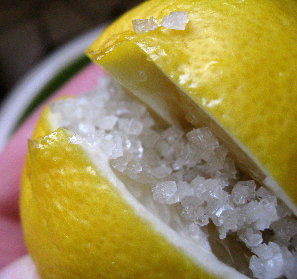 salt and lemon