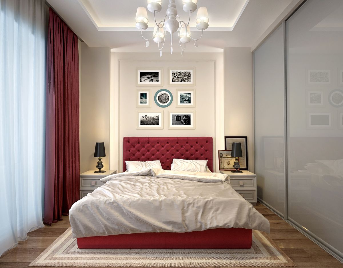 bedroom 12 sq m design