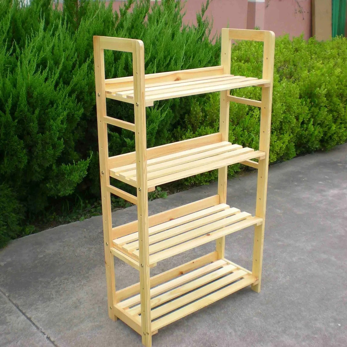 wooden seedling rack