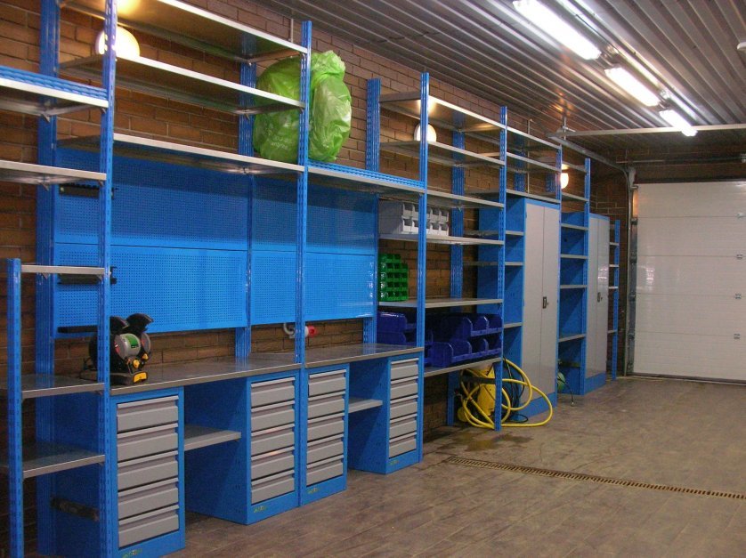 shelving in the garage photo