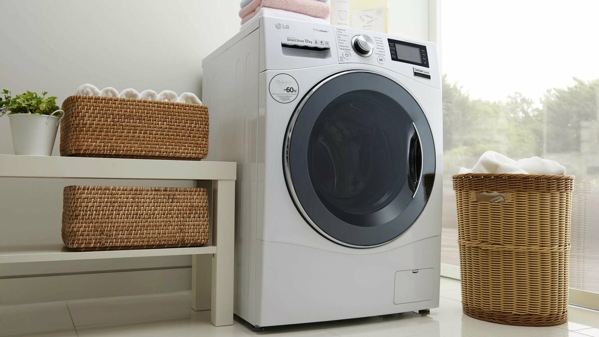 washing machine in the interior