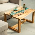 tea table with saw cut