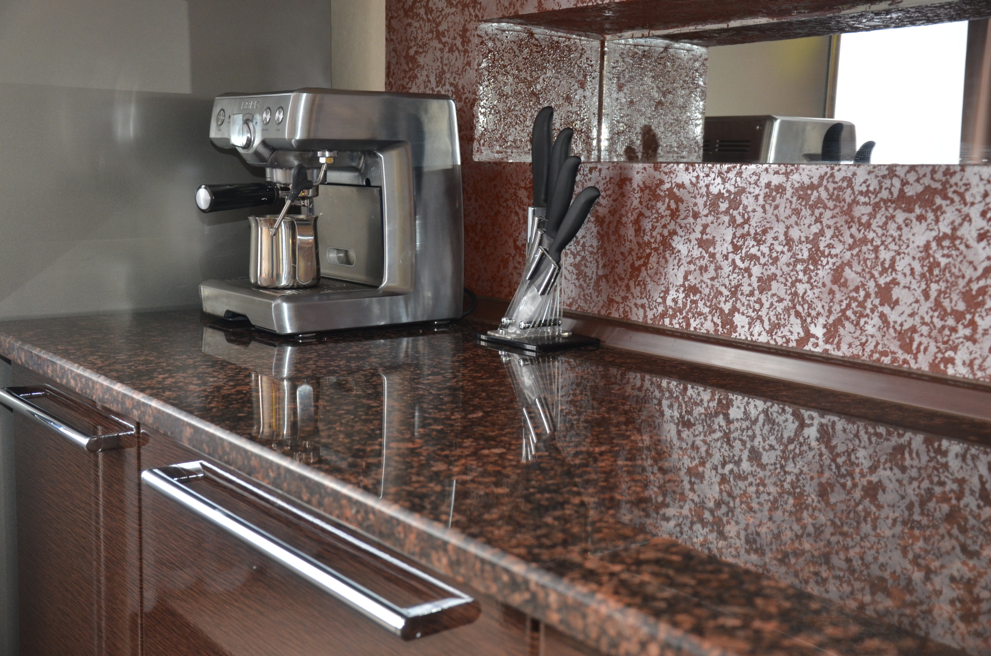 Concrete countertop finishing