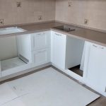 install a countertop in the kitchen