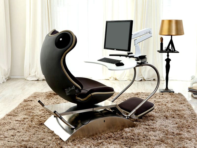 laptop table armchair