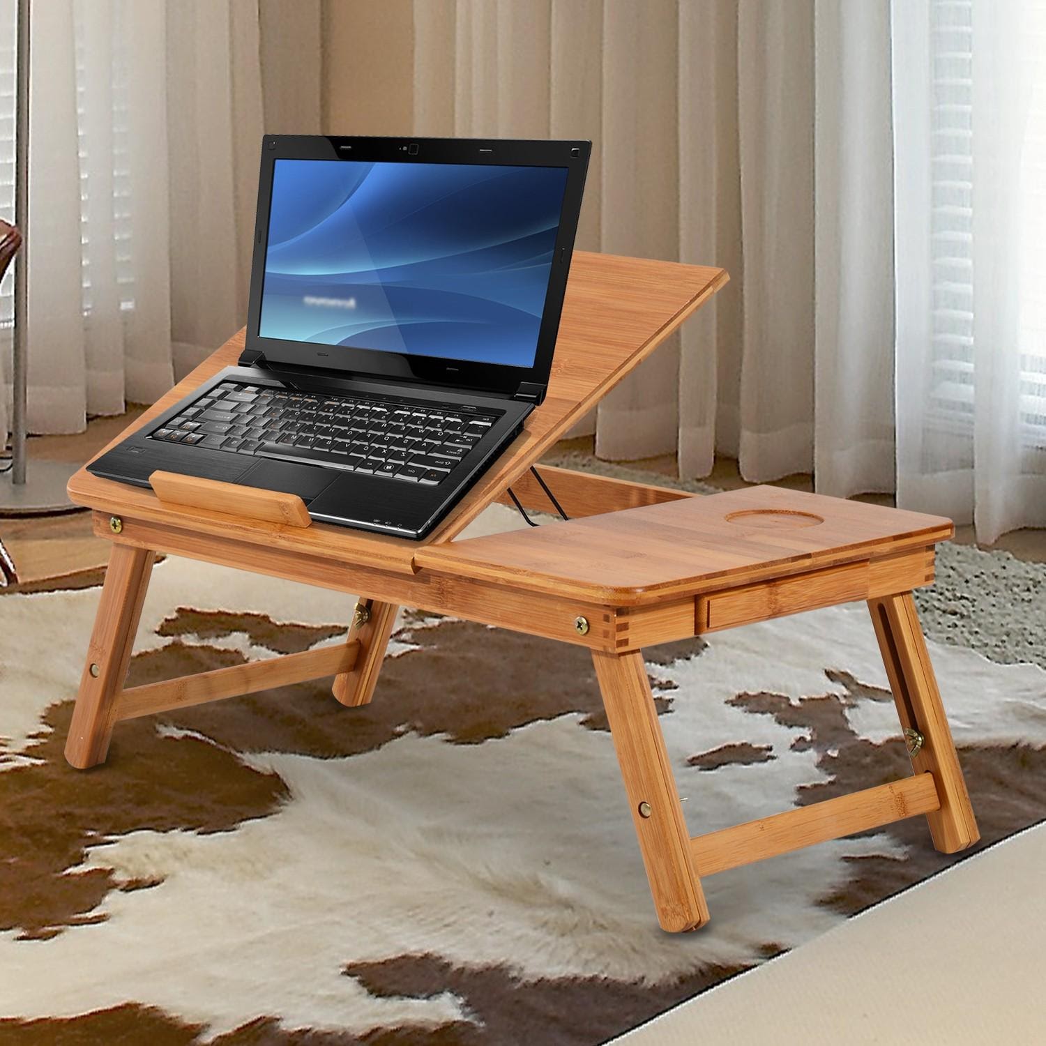 folding laptop table photo