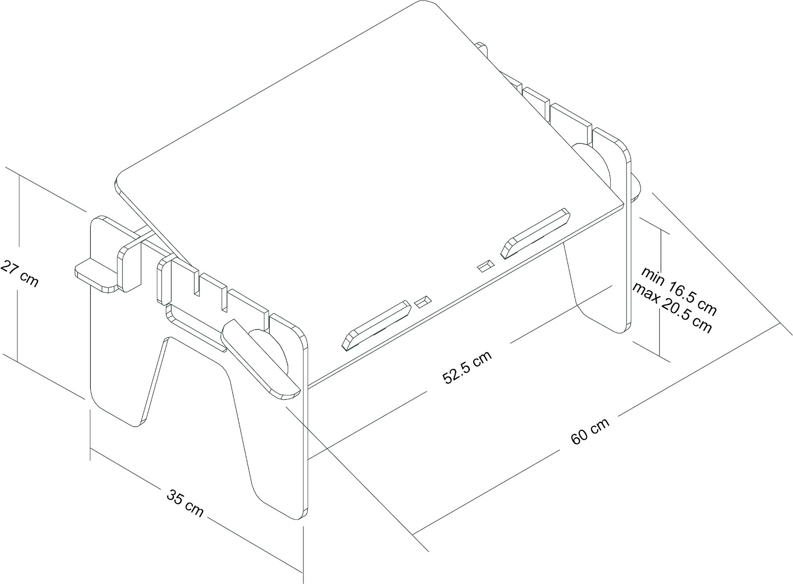 laptop table schematic