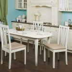 white kitchen table with chairs