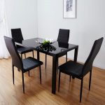 kitchen table black glossy