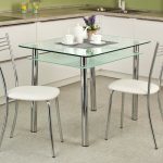 double glass kitchen table