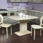 white kitchen table with one leg