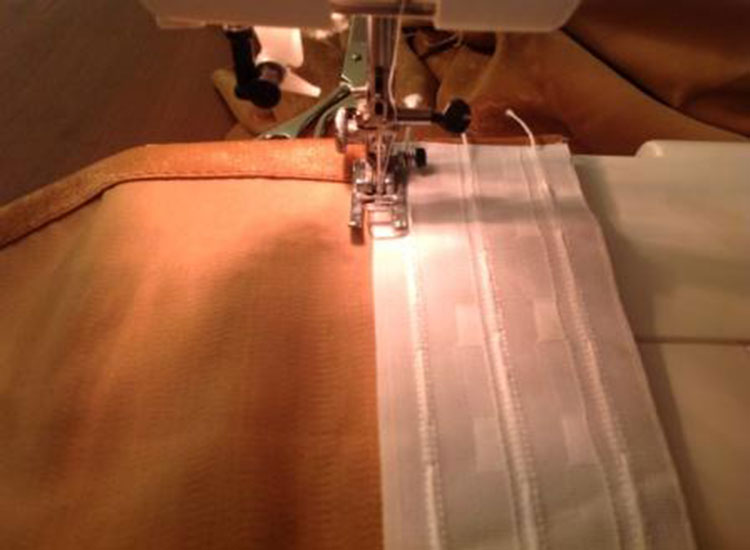 stitching on tulle tape