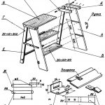 step-ladder drawing to make