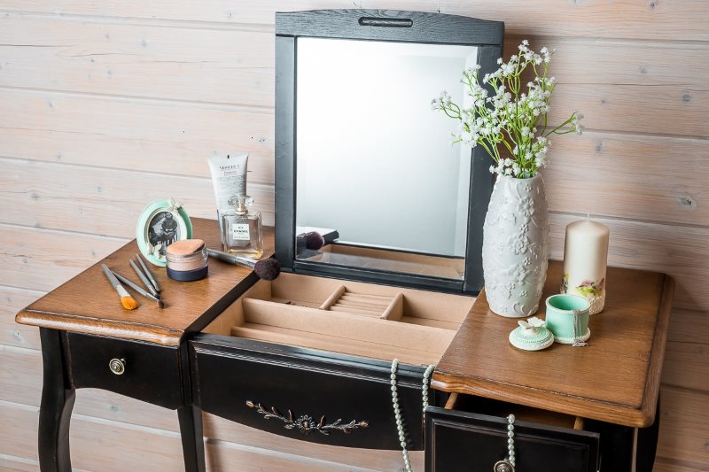 dressing table with mirror photo