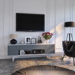 gray tv stand