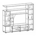 tv stand drawing