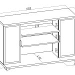 tv stand drawing