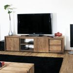 brown tv stand