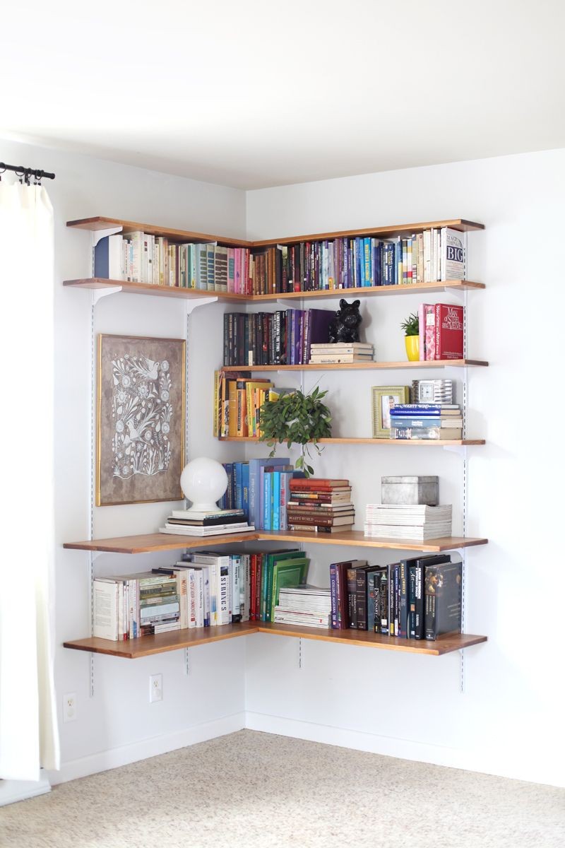 Large corner shelves